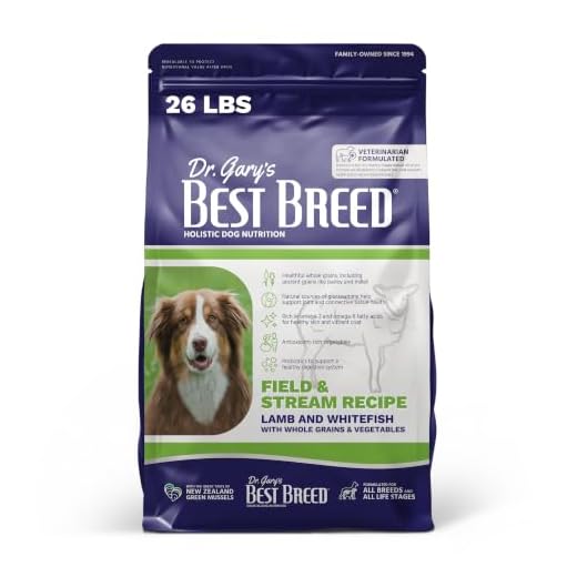 Best Breed Dr. Gary's Field & Stream Recipe Slow-Cooked in USA [Natural Dry Dog Food for All Breeds and Sizes] - 26lbs, Dark Brown