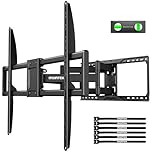 monTEK TV Wall Bracket for 50-100 Inch TVs up to 75kg, Full Motion TV Wall Mount with Tool-Free Tilt, Swivel, Extends 638mm, Heavy Duty Dual Arms, Max VESA 900x600mm, Fits 12"/16"/18"/24" Studs