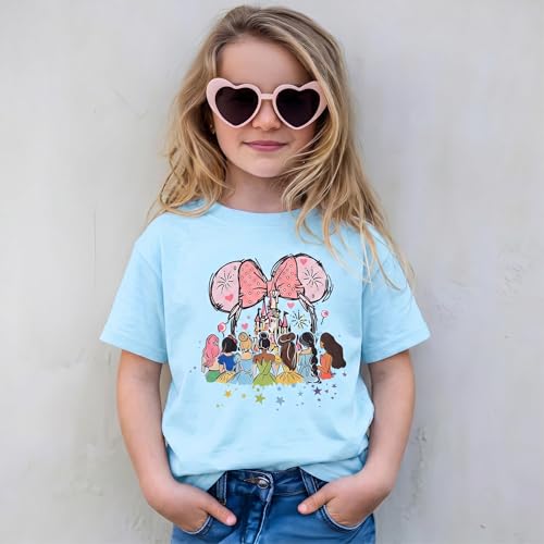 Image of Magic Kingdom Shirt for Girls - Princess Magical Shirts Cute Graphic Kids Toddler Holiday Vacation Tee Top