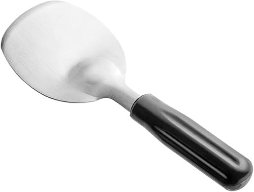 Miniatura 4 de Pala de helado resistente, hoja de acero inoxidable con mango de plástico de color negro