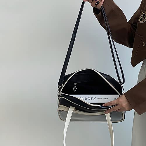 Funky Shoulder Underarm Bag For Women,JK Messenger Crossbody Bag With Display, Lolita ITA Handbag with Heart Shaped Zipper4