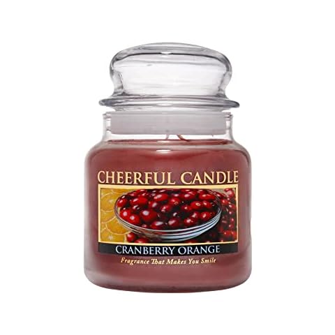 A Cheerful Giver - Cranberry Orange - 16 oz Scented Candle Jar - Cheerful Candle -135 Hours of Burn Time, Candles Gifts for Women Cover