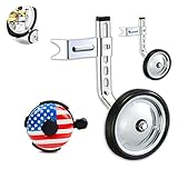 Ciao! Sports & Outdoors Bicycle Training Wheels for Kids with Free Bell, Adjustable for 12 14 16 18 20 inch Bike. A Perfect stabilizer Accessories Package for Kid