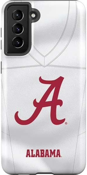 Skinit Pro Phone Case Compatible with Galaxy S21 FE - Officially Licensed University of Alabama Basketball Wood Design
