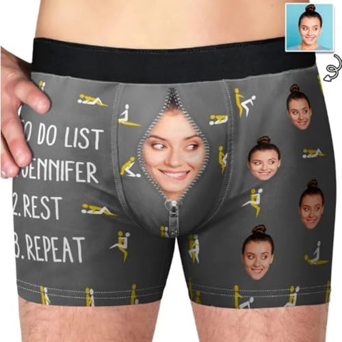 Custom Boxers for Men, Personalized Underwear with Photo and Your Name for Boyfriend Husband4