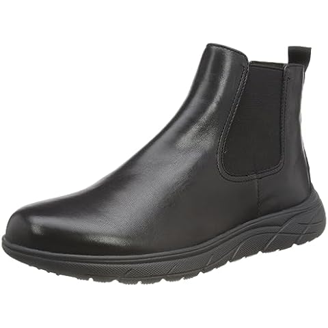 Geox Men's U Portello Black Ankle Boots Cover