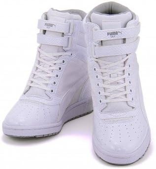 Amazon プーマ レディース インヒール スニーカー ハイカット スカイウェッジ Sky Wedge Wr Wns ホワイト 24 5cm Puma プーマ スニーカー