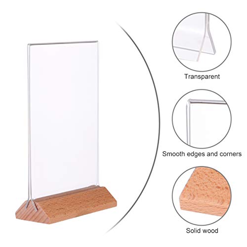 Sinal De Sinais Porta-sinal Suporte Mesa De Jantar Acrílico A5 Sinalização