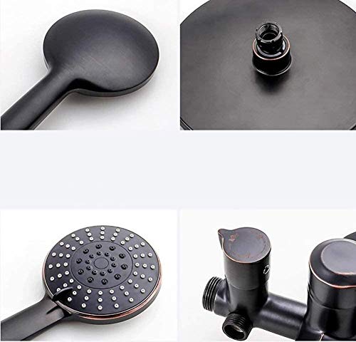 Ensembles de douche douchette à main à 3 gangs jets de massage cuivre - 6