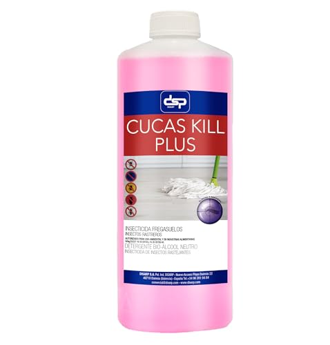 CUCAS KILL PLUS Insecticida Fregasuelos, Elimina Hormigas, Cucarachas y Arañas, Efecto Preventivo 15 Días, Aroma Neutro