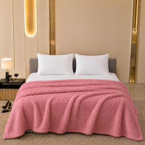 Image of Rangrika.in Blake Collection Ultra Soft Plush Dual Purpose Blanket & Bedsheet | Warm Cozy Bed Blanket with 2 Matching Pillow Covers | All Season Bedding Set