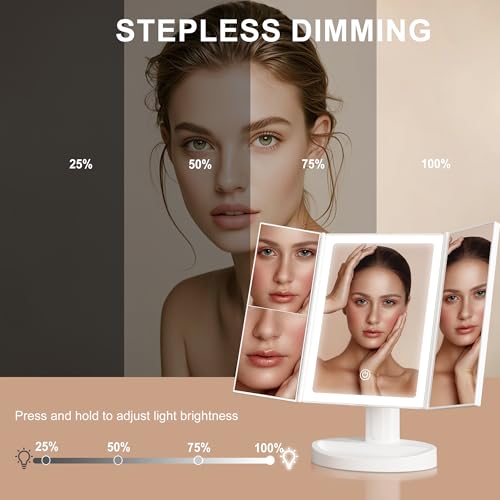 Espejo de Maquillaje LED S'bagno con 3 Modos de Luz miniatura 5