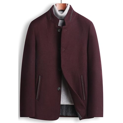 Men's Business Casual Chinese Jacket Front Button Blazer Traditional Uniform Groom Dress Mandarin Collar Formal3