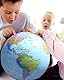 TPZORJX Erde Globus Weltkugel aufblasbar Geographie Weltkarte Wasserball aufblasbar für Garten Strand Pool Wissenschaft Geographie Bildung(16 Zoll)