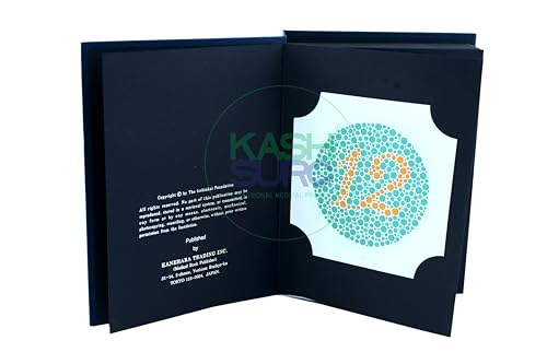 Ishihara Farbenblindheitstest-Buch, 38 Platten, Neueste Ausgabe mit Benutzerhandbuch