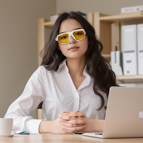 Image of Gaming Glasses 99% Blue Light Blocking Glasses Women Men, Reduce Digital Eye strain, Sleep Glasses,Computer Glasses