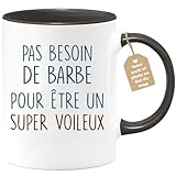 quotedazur Café-Croissant - Mug Personnalisé Tasse Cadeau Pas Besoin...