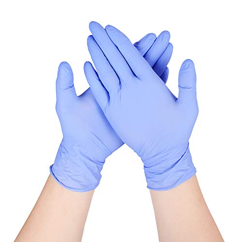 THX Toms 50 Stück Geschirrspül Handschuhe, latexfrei, lila Reinigungshandschuhe für Küche und Hausarbeit M