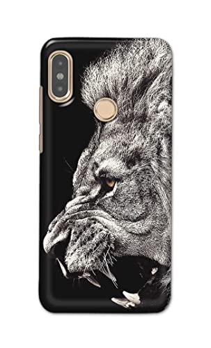 Image of Roaring Lion Hard Back Case Cover for Redmi Note 5 Pro Back Cover -(J5) VNS2225
