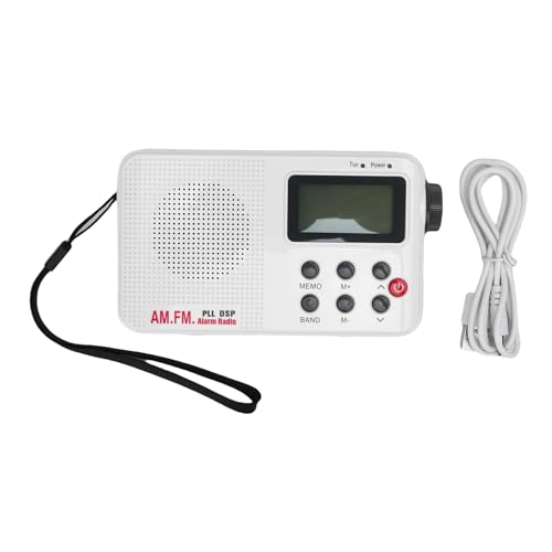 Radio portátil AM FM con sintonizador digital y pantalla LCD miniatura 7