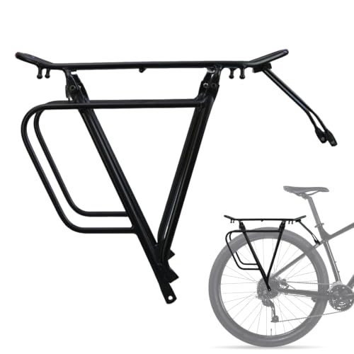 Portabicicletas trasero de metal fuerte para ciclismo en viajes largos y rutas