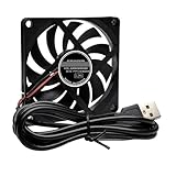 80x80x10MM USB 5V Cooling Fan Portable for Tablet HDTV Receiver Router DVR Computer Cabinet Component for Desktop