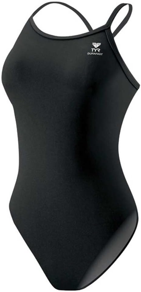 TYR Sport Girls' Solid Durafast Diamondback Swim Suit