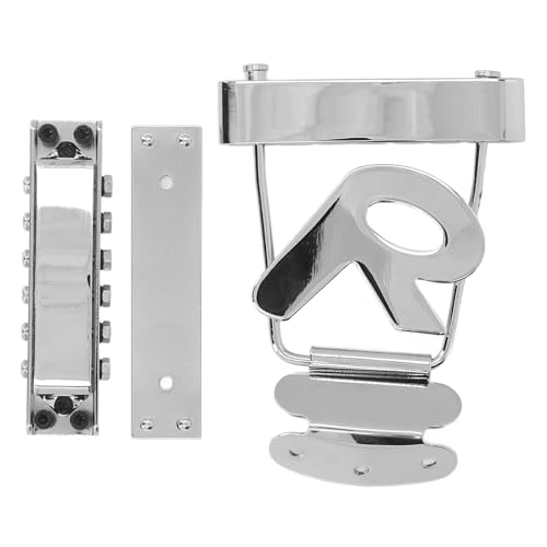 6 String Trapeze Tailpiece, Trapeze Tailpiece and Bridge Set Precise Fit Non Deformation for Guitars