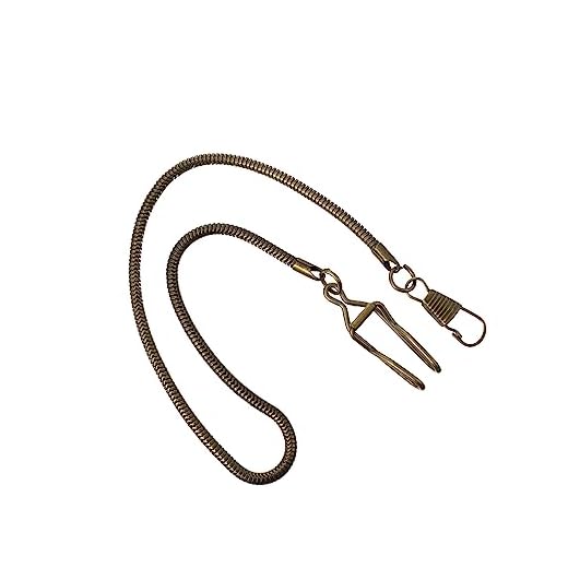 LIFKOME Mirar 1 Pc Cadena De Reloj De Bolsillo Ver Cadena De Metal Cadenas De Bolsillo Cadena De Reloj Fob Retro Cadenas De Reloj De Bolsillo Retro Bolso De Cadena Cinturón Collar Hombre