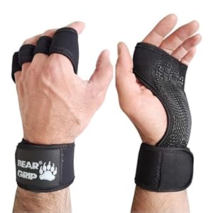 BEAR GRIP – Open Workout Gloves for Crossfit, Bodybuilding, callisthenics, Powerlifting