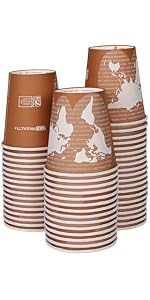 Amazon.com: ECO PRODUCTS Compostable Disposable World Art 12oz