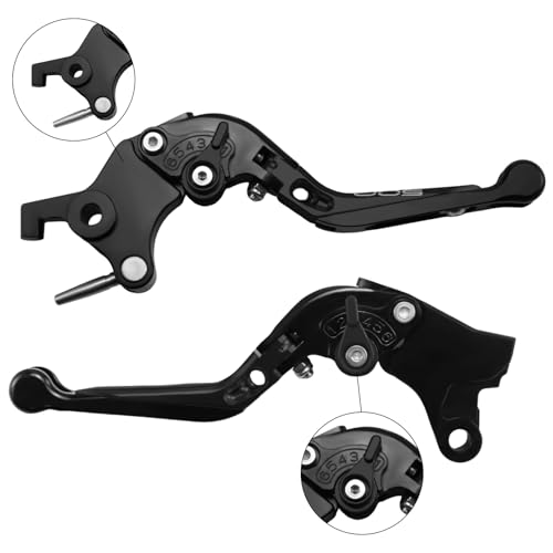 Image of for Kawasaki NINJA500 Ninja 500 Z500 Z 500 SE ABS 2024 2025 Motorcycle Clutch Lever Adjustable Handlebars Brake and Clutch Levers Set (Black)