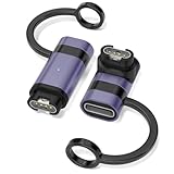 Diseño de 90° - El adaptador de cable de carga para dispositivos Garrmin cuenta con un conector en ángulo recto que se ajusta perfectamente a tu dispositivo, lo que evita la desconexión y garantiza una carga estable y continua. Perfecto para mantener tu reloj cargado sin obstaculizar el movimiento de la muñeca