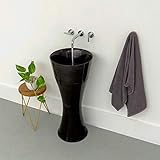 Material: Marmor wohnfreuden Marmor Säulenwaschbecken Slim 91x40cm Waschtisch-Säule