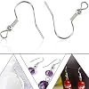 120pcs Earring Hooks with Ball and Coil, Hypo Allergenic Plated Silver Ear Wires with Transparent Storage Box, for DIY Jewelry Making #3