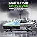 Car Cover Waterproof All Weather Compatible with Toyota Tazz 1955-2024 Outdoor Breathable Large Full Car Covers,with Zipper Door,Custom Full Exterior Covers,for Snow Rain Dust Protection(01,Thin)