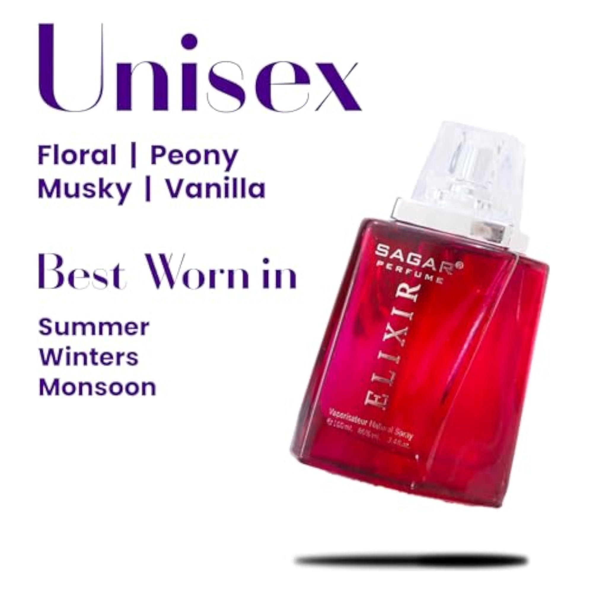 ELIXIR 100ml Premium EDP for Men & Women, Long Lasting