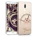 Produktbild kwmobile Hülle kompatibel mit Huawei Mate 10 Lite - Handyhülle - Handy Case Kompass Vintage Rosegold Transparent
