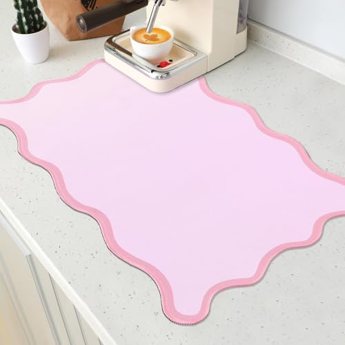 Nuanchu Scalloped Pink Coffee Mat 12