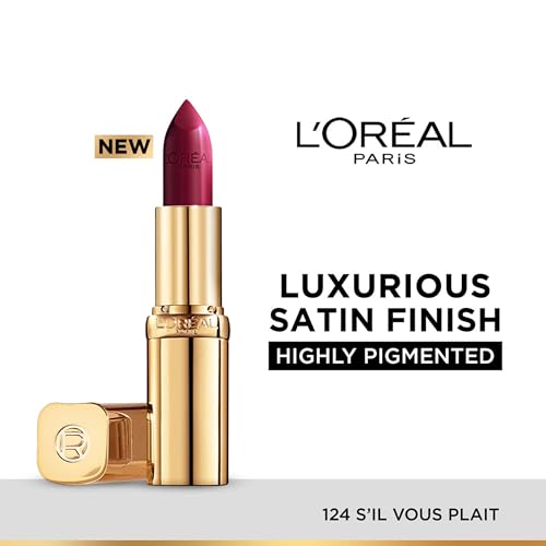 L’Oréal Paris Color Riche Satin Lipstick- 124 S'il Vous Plait, 4.3 gm 2 41dcQJaYXVL. SL500