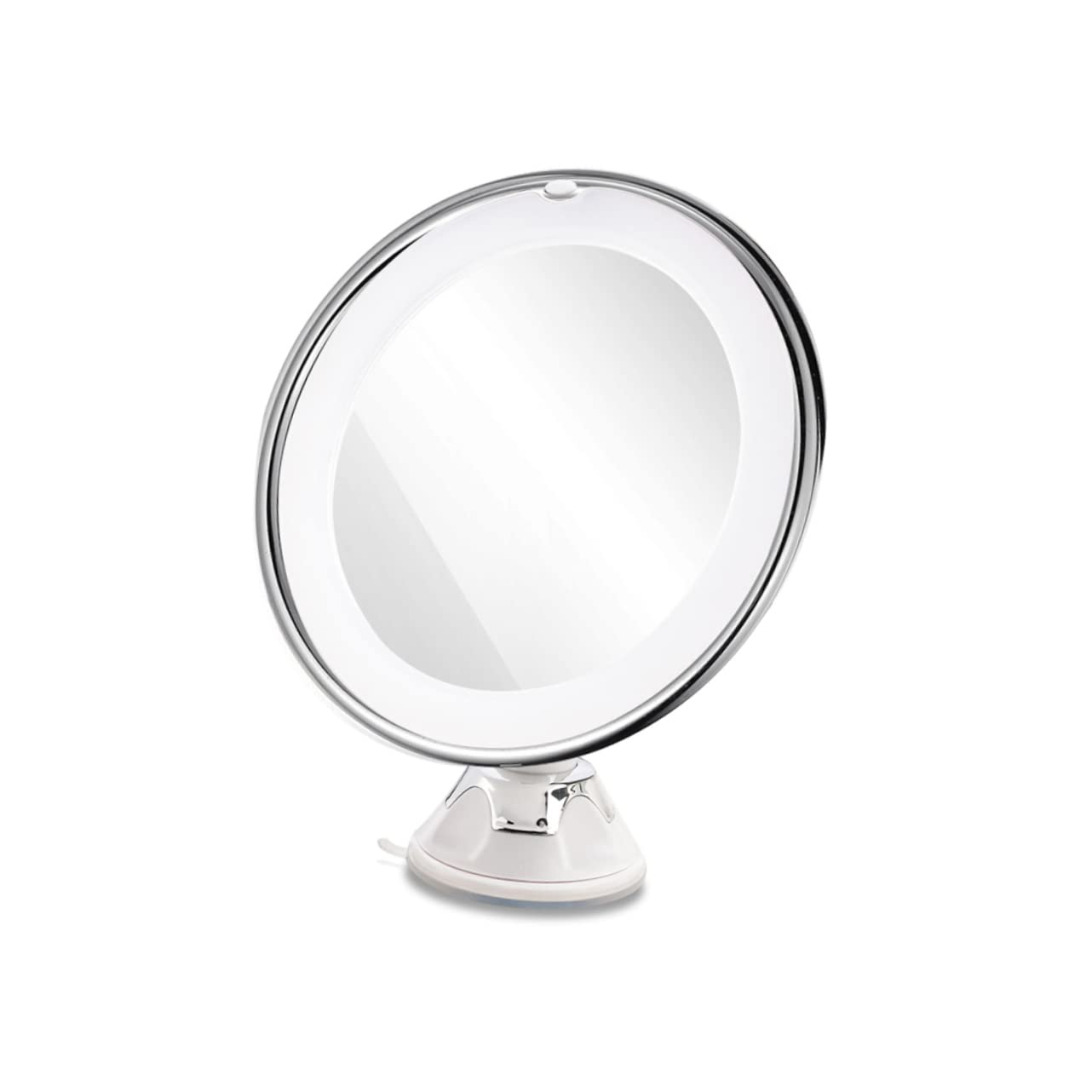 Miroir de maquillage LED avec ventouse pour corriger le manque de lumière en salle de bain