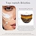 Lymphatic Contour Face Brush – Lymphatic Drainage Massager for Face, Chin & Jawline Sculpting, Anti-Puffiness Dry Brushing Tool with Ergonomic Design & Soft Bristles for All Skin Types