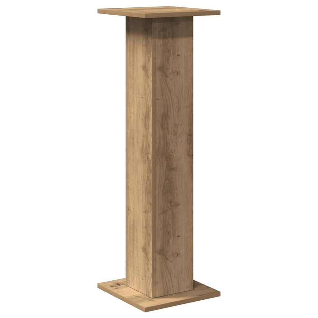 vidaXL Podstawki pod głośniki, 2 szt., dąb artisan, 30x30x95 cm, stojak na głośnik, podstawka do głośnika, podstawki do głośników, stojak pod głośnik