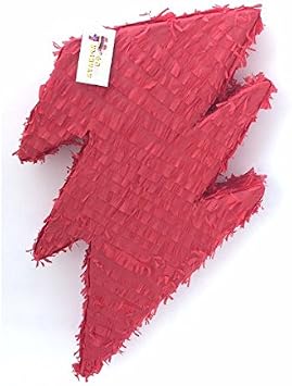 APINATA4U Red Lightning Bolt Pinata 20"