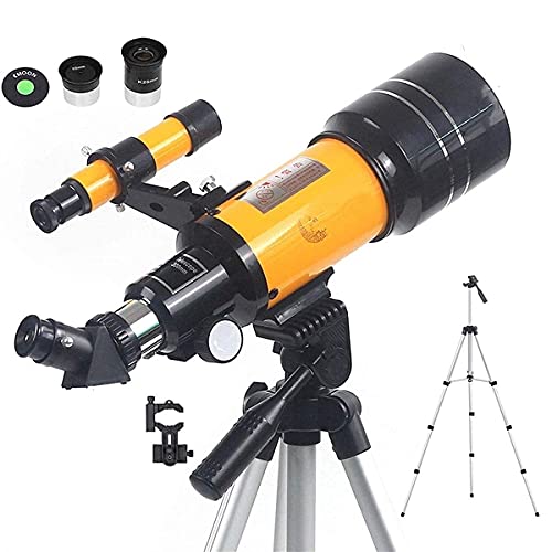 Telescopio refractor 70mm con trípode y adaptador para smartphone miniatura 1