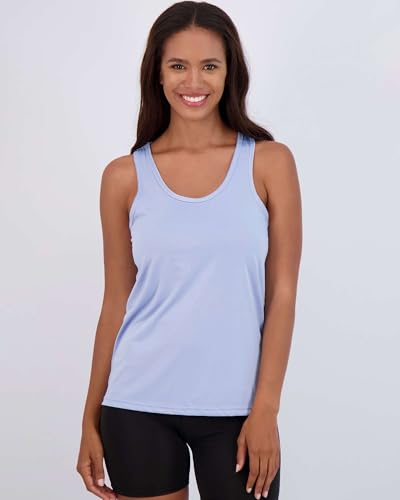 Image of Real Essentials 5-Pack Women's Racerback Tank Top Dry-Fit Athletic Performance Yoga Activewear (Available in Plus Size)