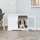 TRIXIE Hundehütte Indoor Home Kennel 73T x 53B x 53H cm weiß – komfortable Hundebox für kleine - mittelgroße Hunde – gemütlicher Rückzugsort für deinen Vierbeiner – sicher & hochwertig - 39753