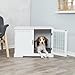 TRIXIE Hundehütte Indoor Home Kennel 73T x 53B x 53H cm weiß – komfortable Hundebox für kleine - mittelgroße Hunde – gemütlicher Rückzugsort für deinen Vierbeiner – sicher & hochwertig - 39753