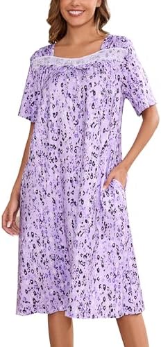 Short Sleeve Houe Dresses for Women with Pockets