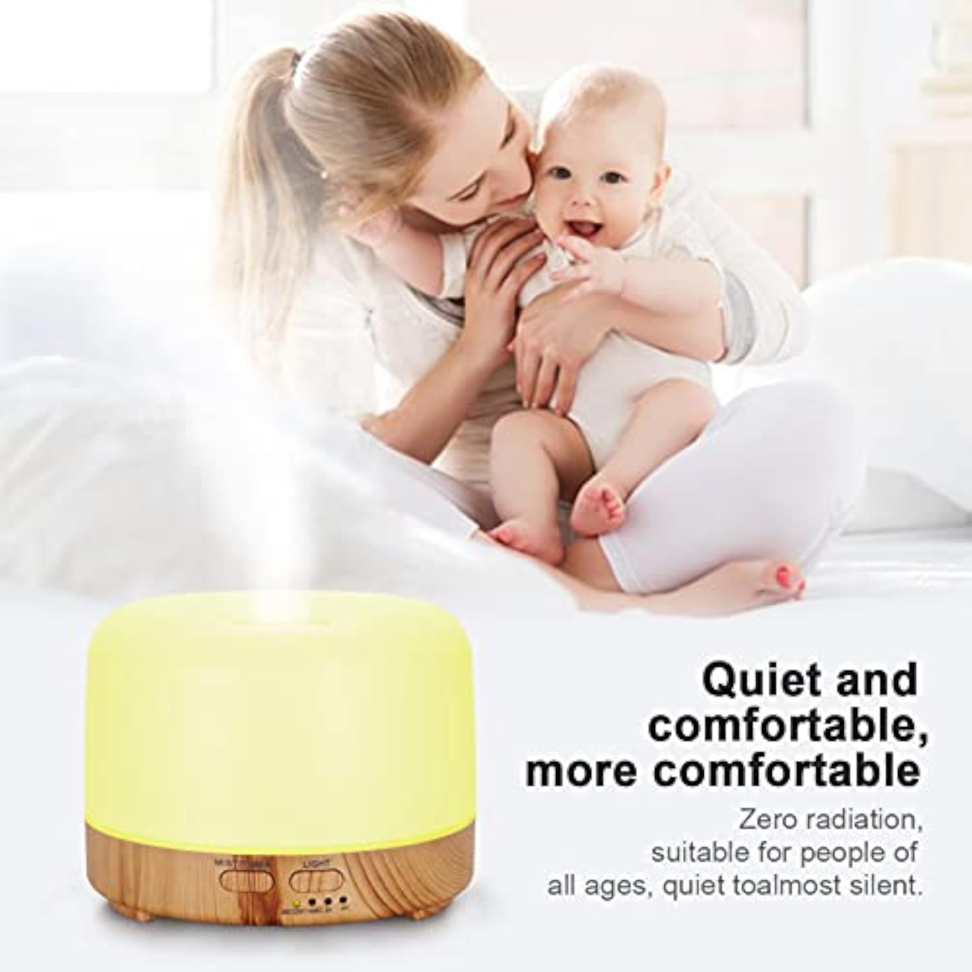 Natural Wood Grain Essential Oil Diffuser for Home Fragrance